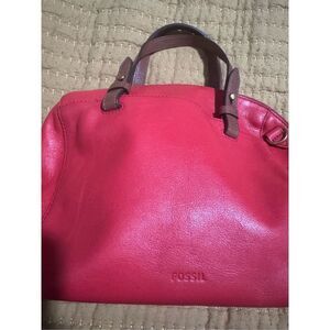 Fossil Rachel red leather bag